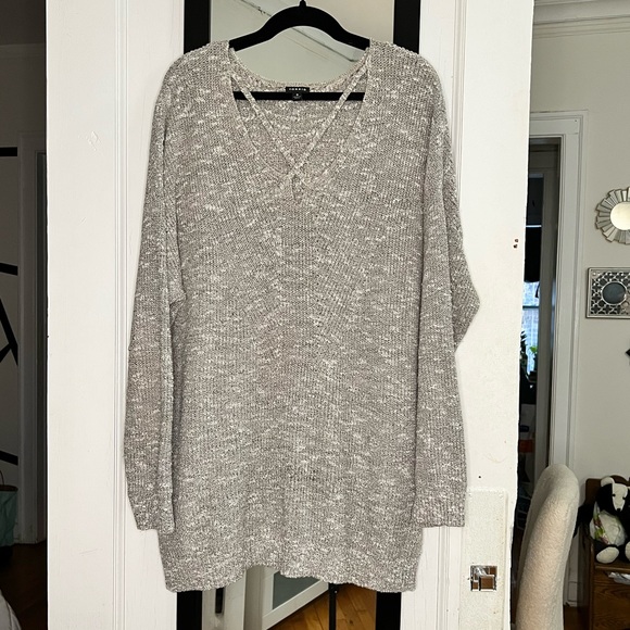 Soft Cross Neck Sweater - Picture 4 of 4